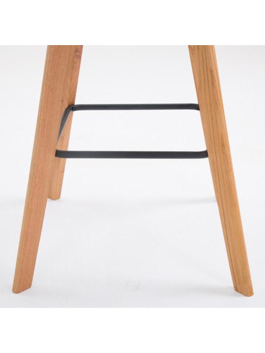 Set van 2 barkrukken Metz kunstleer naturel, grijs