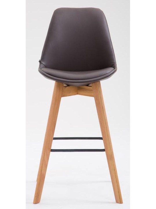 Set van 2 barkrukken Metz kunstleer naturel, bruin