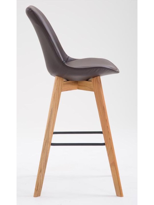 Set van 2 barkrukken Metz kunstleer naturel, bruin