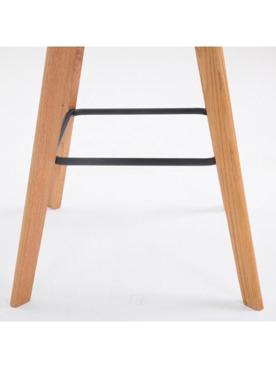 Set van 2 barkrukken Metz kunstleer naturel, crème