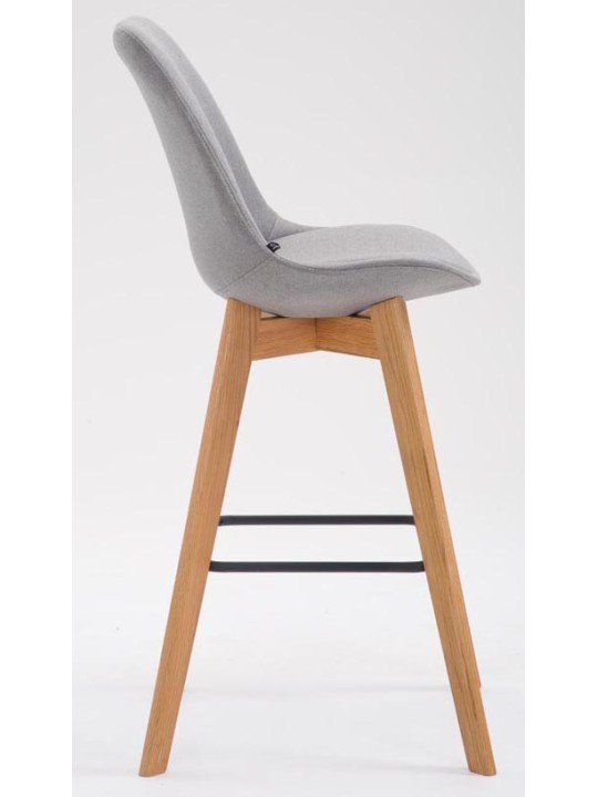 Set van 2 barkrukken Metz stof naturel, grijs