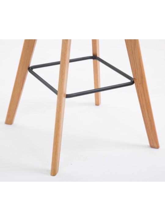 Set van 2 barkrukken Metz stof naturel, taupe