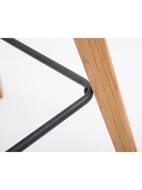 Set van 2 barkrukken Metz stof naturel, taupe