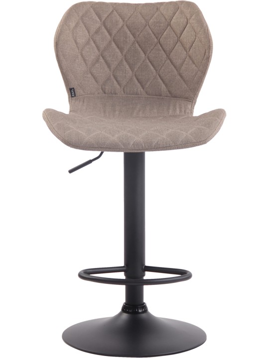 Set van 2 barkrukken kurkstof, taupe