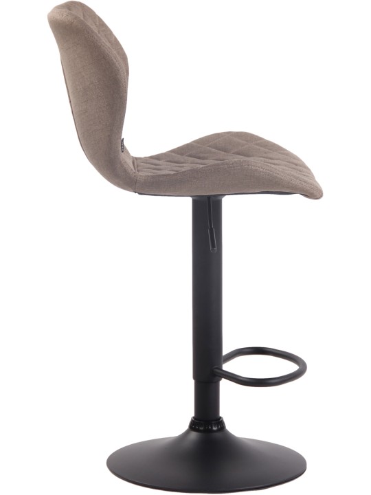 Set van 2 barkrukken kurkstof, taupe