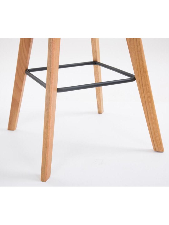 Set van 2 barkrukken Metz kunststof naturel, oranje