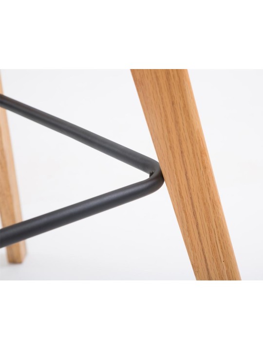 Set van 2 barkrukken Metz kunststof naturel, oranje