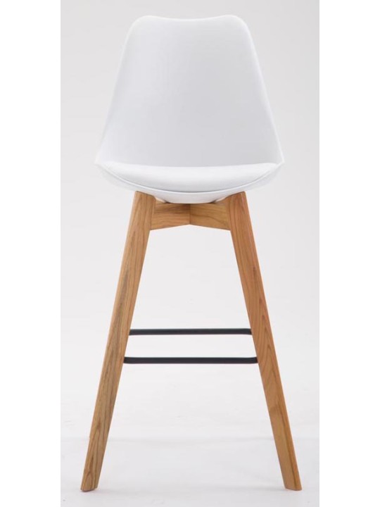 Set van 2 barkrukken Metz kunststof naturel, wit