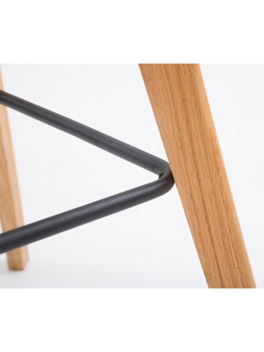 Set van 2 barkrukken Metz kunststof naturel, wit