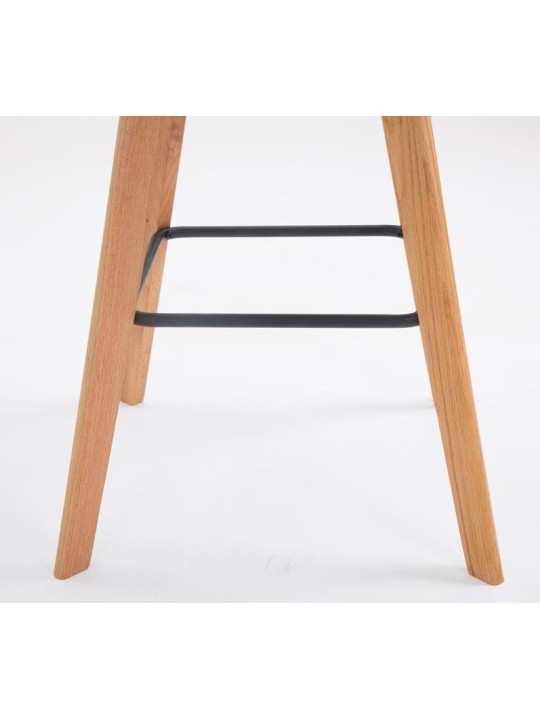 Set van 2 barkrukken Metz kunststof naturel, wit