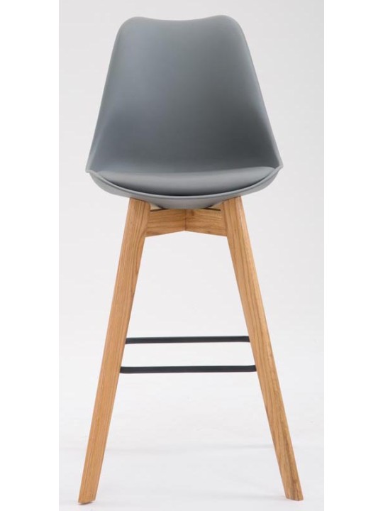 Set van 2 barkrukken Metz kunststof naturel, grijs