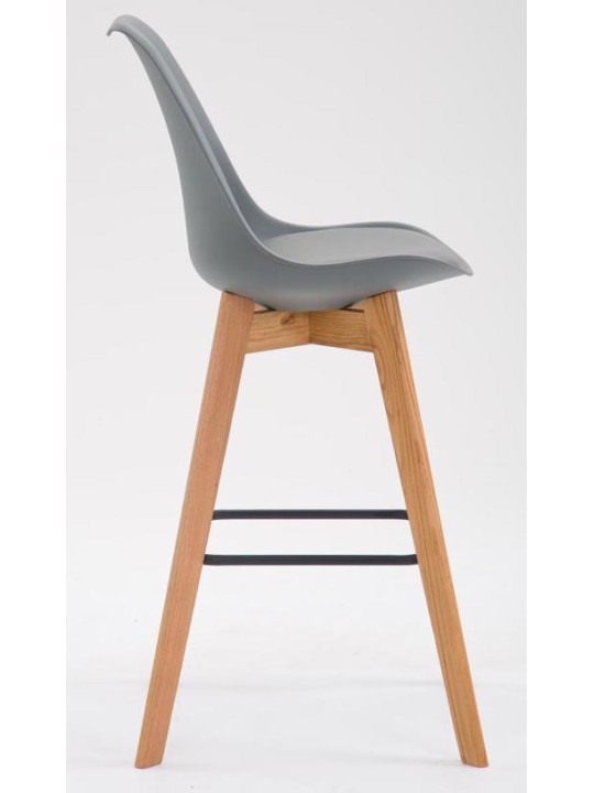 Set van 2 barkrukken Metz kunststof naturel, grijs