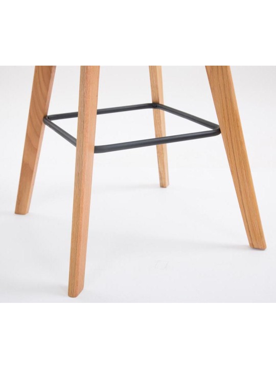 Set van 2 barkrukken Metz kunststof naturel, grijs