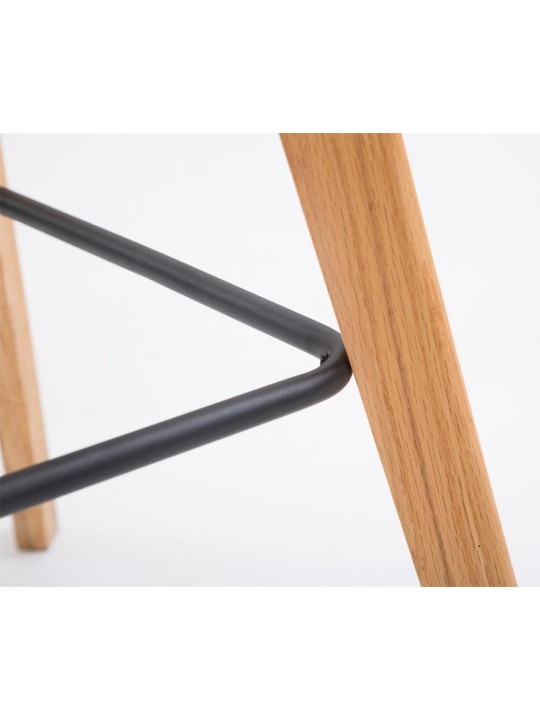 Set van 2 barkrukken Metz kunststof naturel, grijs