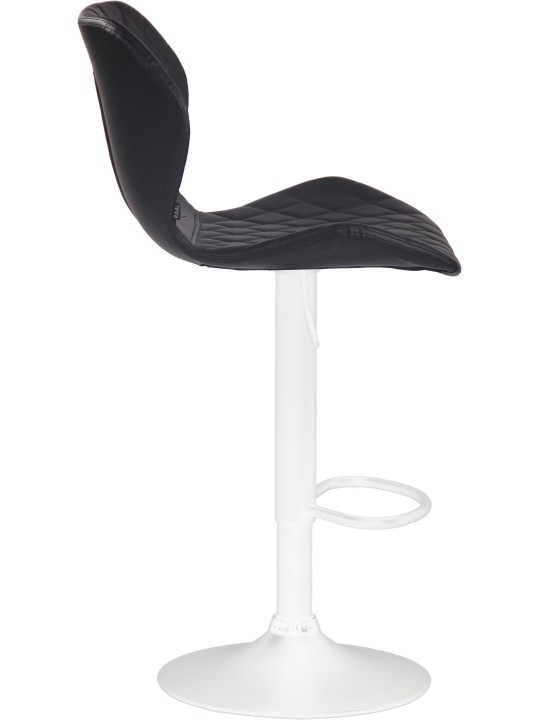 Set van 2 barkrukken kurk kunstleer, zwart Set van 2 barkrukken kurk kunstleer, zwart