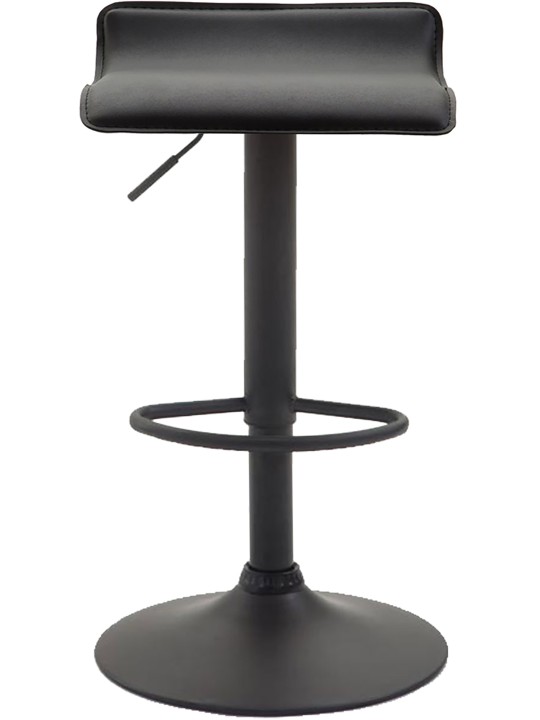 Barkruk Dyn V2 kunstleer, zwart