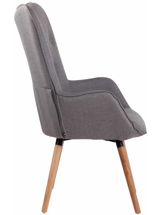 Ligstoel Ashford stof naturel, grijs Ligstoel Ashford stof naturel, grijs