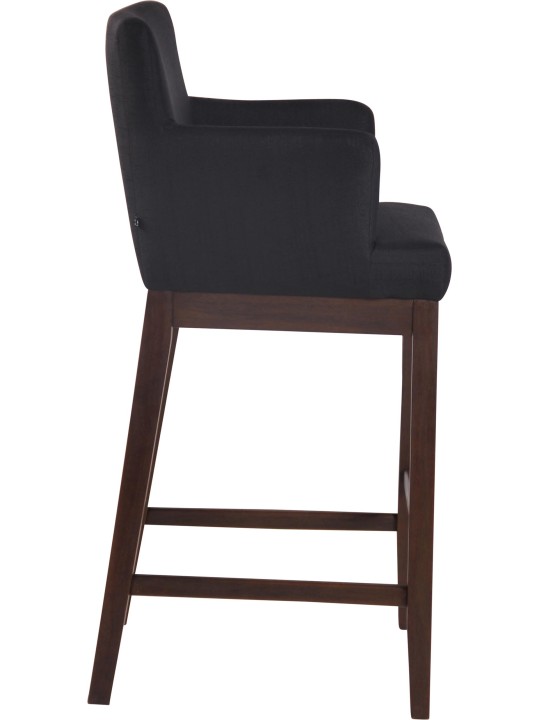 Barkruk Laredo stof antiek, zwart