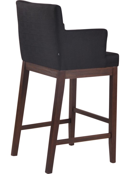 Barkruk Laredo stof antiek, zwart