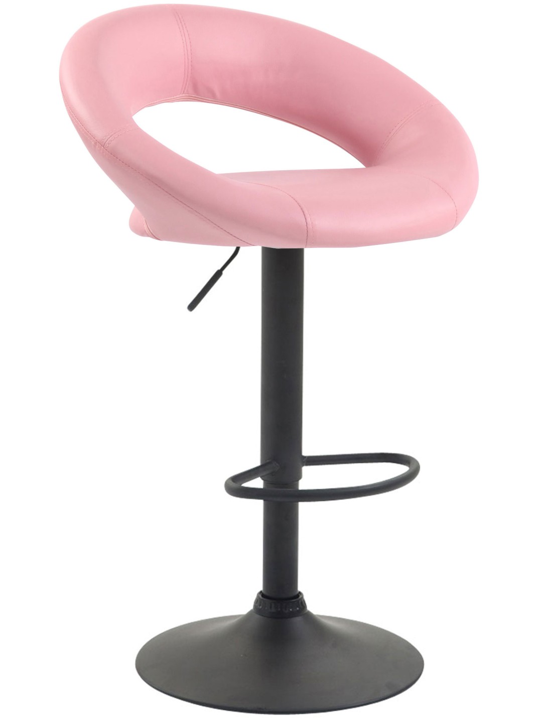 Barkruk Olinda kunstleer, roze