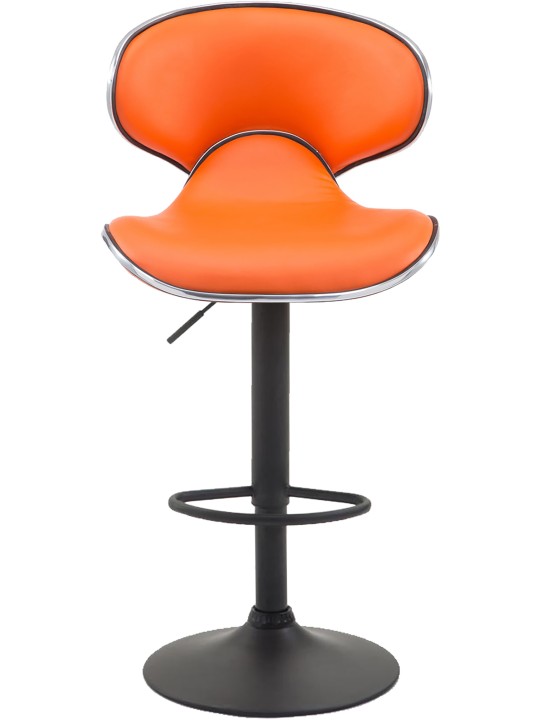 Set van 2 barkrukken Las Vegas V2 kunstleer, oranje