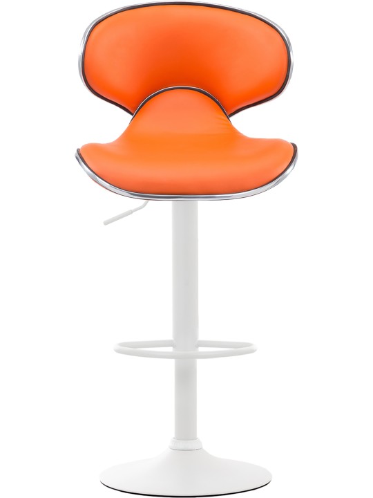 Set van 2 barkrukken Las Vegas V2 kunstleer, oranje