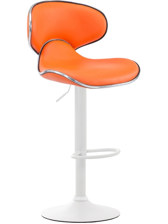 Set van 2 barkrukken Las Vegas V2 kunstleer, oranje