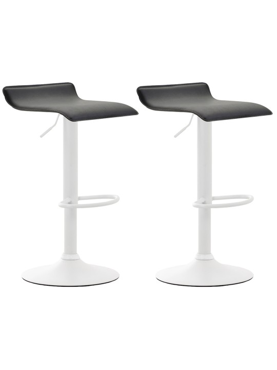 Set van 2 barkrukken Dyn V2 kunstleer, zwart Set van 2 barkrukken Dyn V2 kunstleer, zwart
