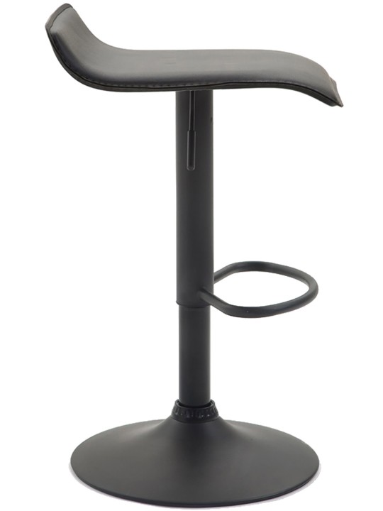 Set van 2 barkrukken Dyn V2 kunstleer, zwart