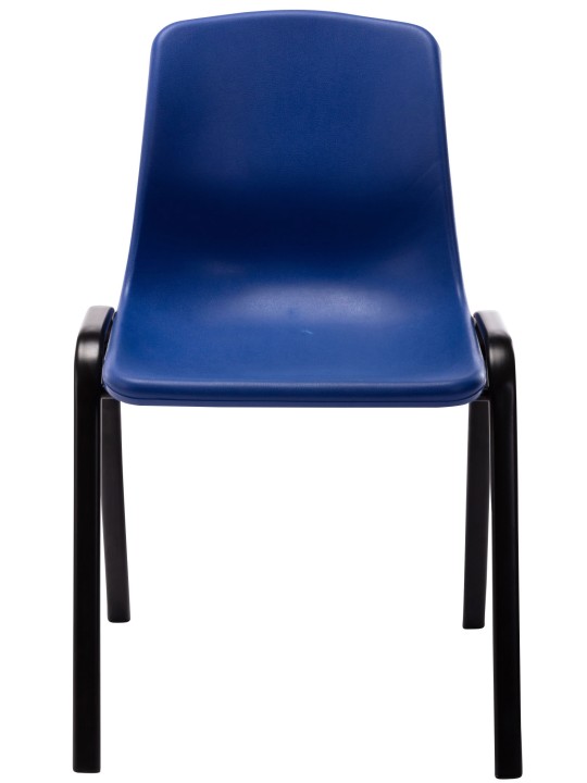 Set van 4 stapelstoelen Nowra kunststof, blauw