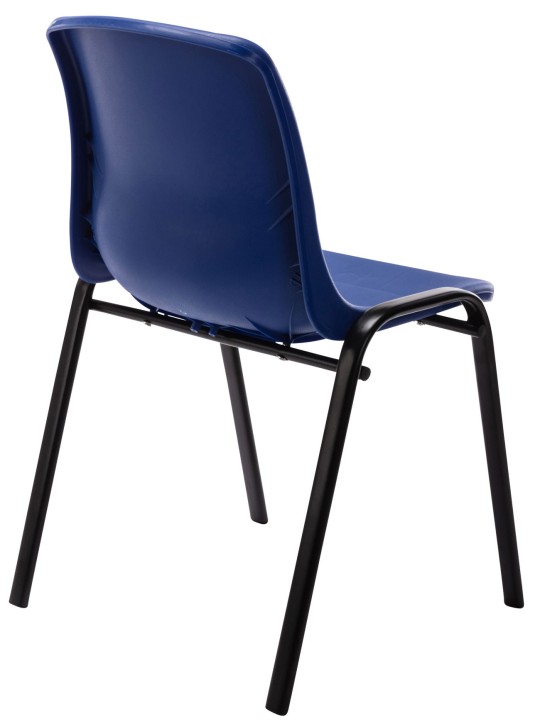 Set van 4 stapelstoelen Nowra kunststof, blauw