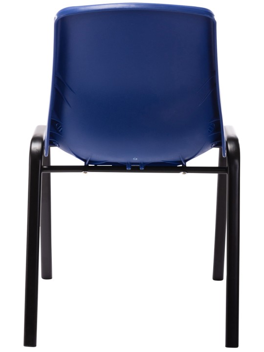 Set van 4 stapelstoelen Nowra kunststof, blauw