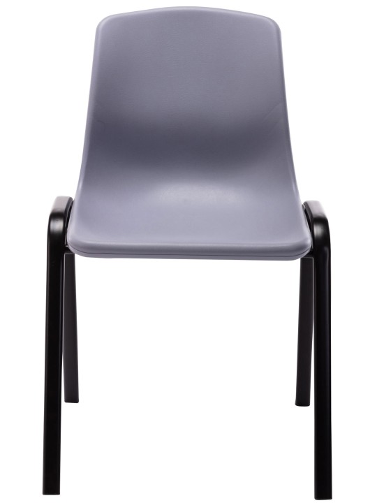 Set van 4 stapelstoelen Nowra kunststof, grijs