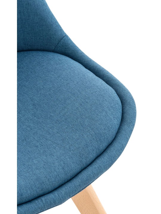 Set van 4 stoelen Linares stof, blauw