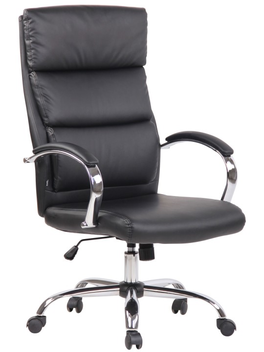 Bureaustoel Bradford kunstleer, zwart