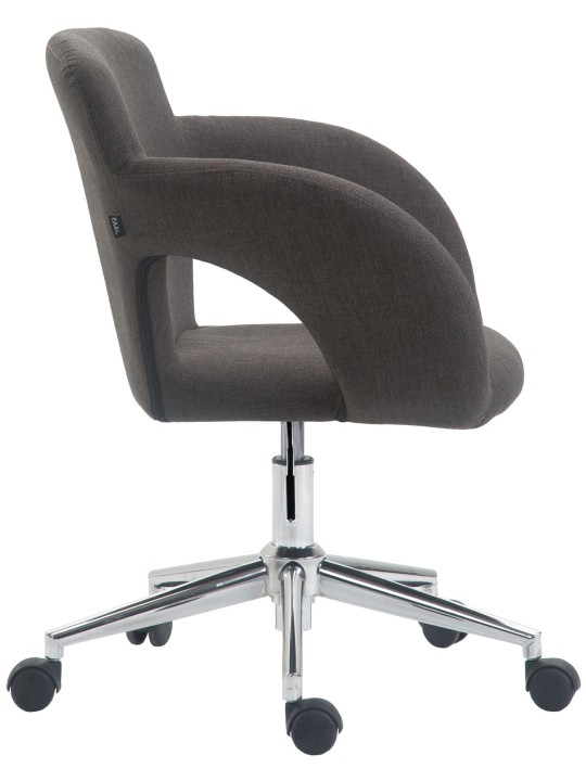 Bureaustoel Edison stof, donkergrijs