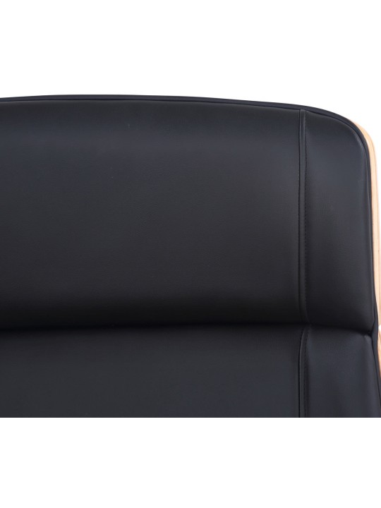 Bureaustoel Varel kunstleer, naturel/zwart