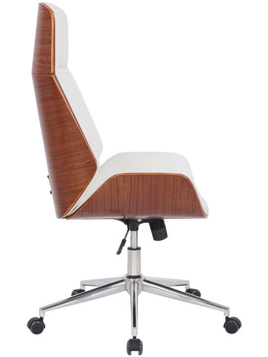 Bureaustoel Varel kunstleer, walnoot/wit Bureaustoel Varel kunstleer, walnoot/wit