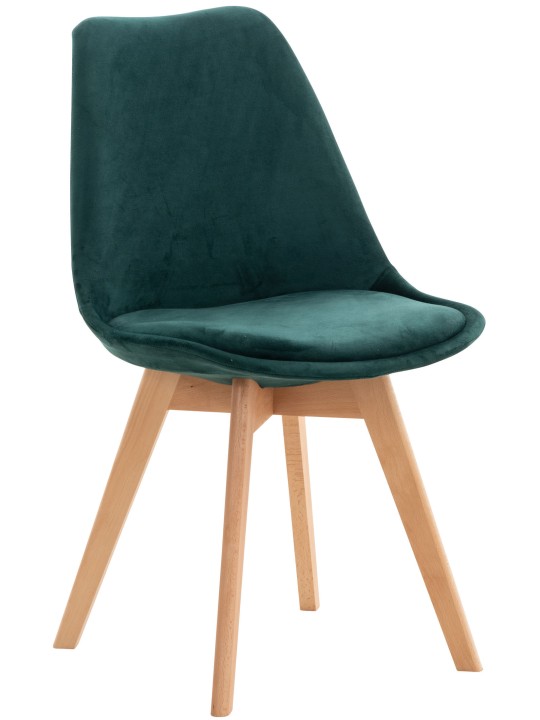 Stoel Linares Fluweel, groen