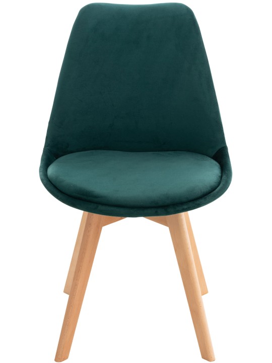 Stoel Linares Fluweel, groen