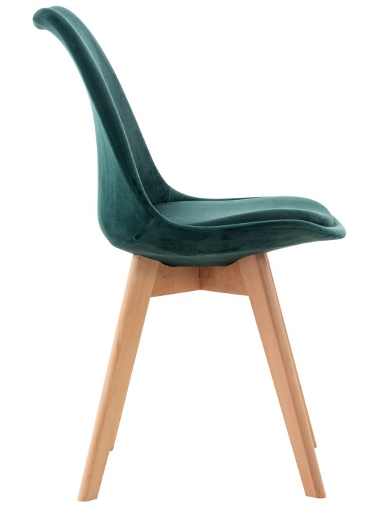 Stoel Linares Fluweel, groen