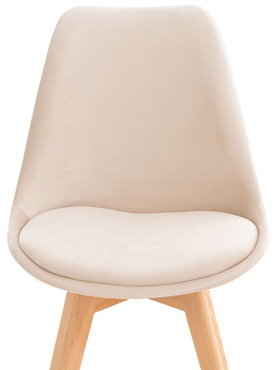 Stoel Linares Fluweel, beige Stoel Linares Fluweel, beige