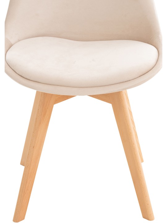 Stoel Linares Fluweel, beige Stoel Linares Fluweel, beige