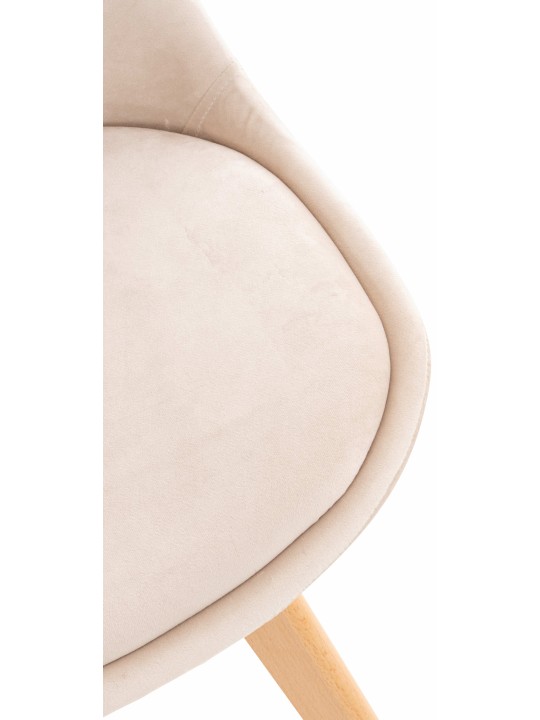 Stoel Linares Fluweel, beige Stoel Linares Fluweel, beige