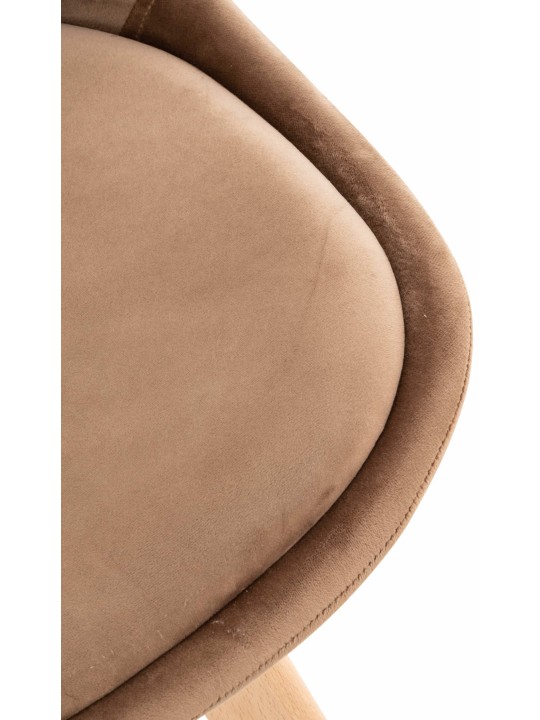 Stoel Linares Fluweel, bruin