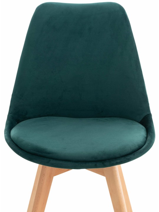 Stoel Linares Fluweel, groen