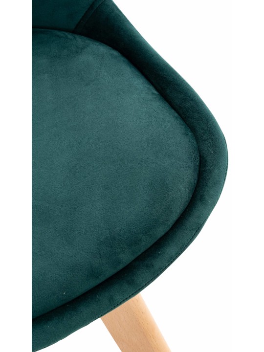 Stoel Linares Fluweel, groen