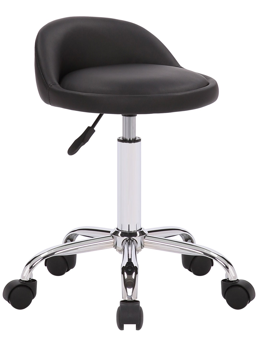 Werkkruk Teramo kunstleer, zwart