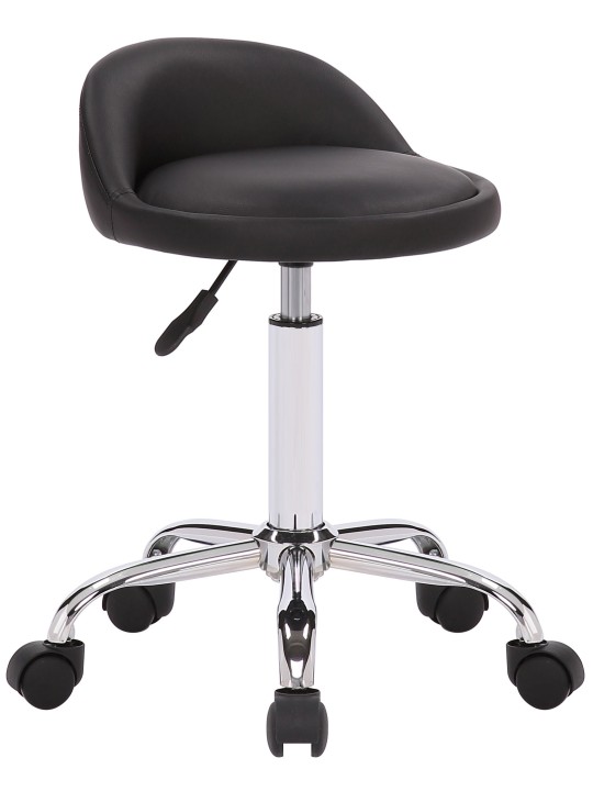 Werkkruk Teramo kunstleer, zwart