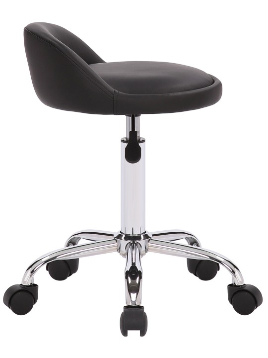 Werkkruk Teramo kunstleer, zwart